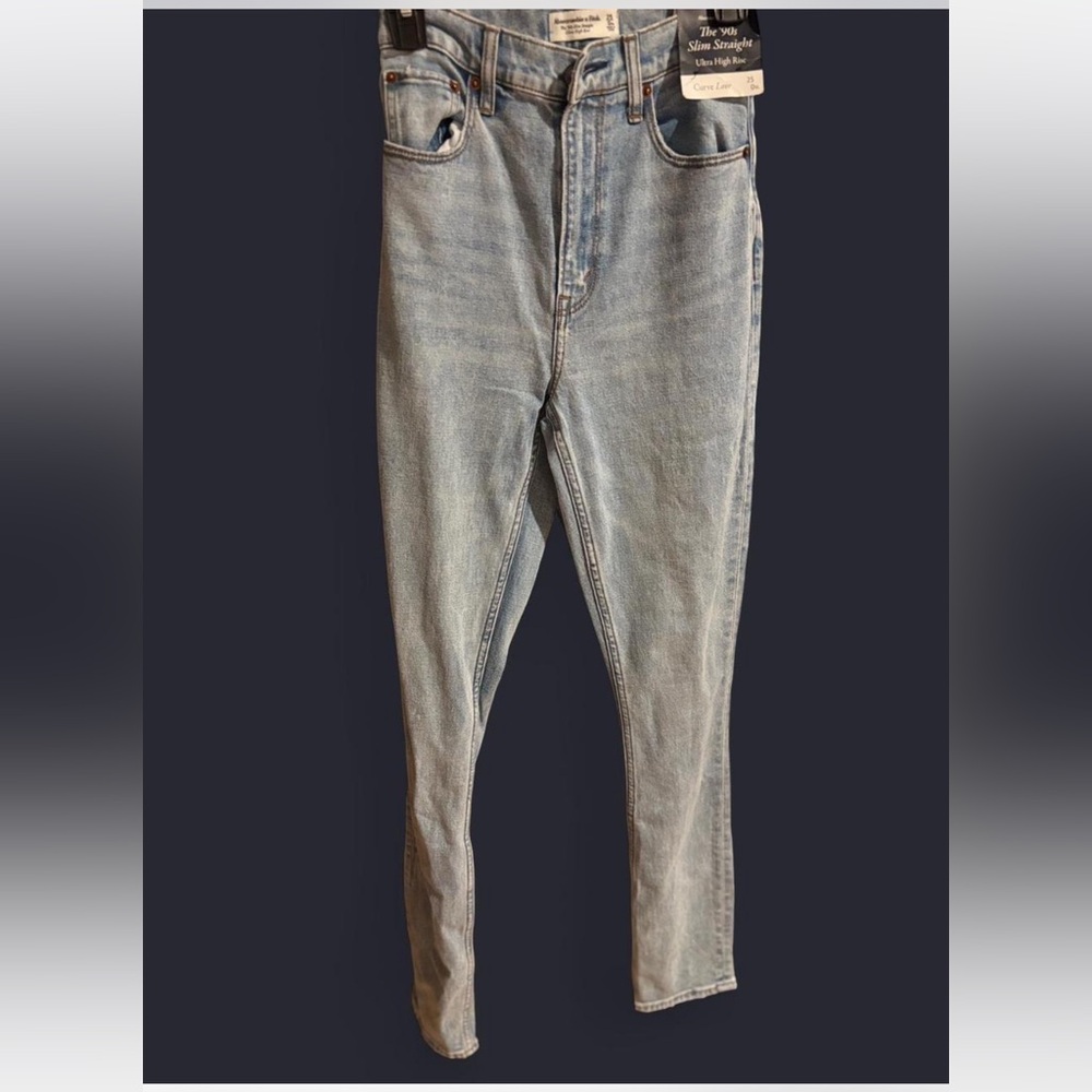Abercrombie & Fitch High Rise Light Blue Jeans